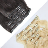Brooklyn Hair Ombre Color Virgin Body Wave Clip In Hair Extensions 24" / Ombre 4/27