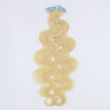 Brooklyn Hair Virgin Blonde Body Wave Tape In Hair Extensions 22" / Blonde