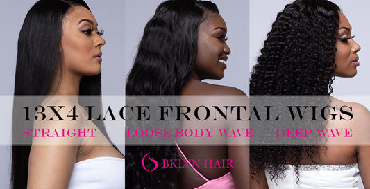 13x4 Lace frontal Wigs: Straight, Loose Body wave and Deep wave