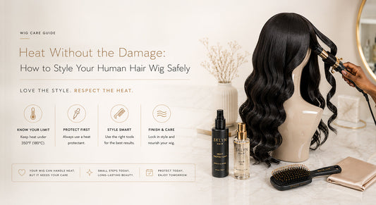 Heat Without the Damage: How to Style Your Human Hair Wig Safely