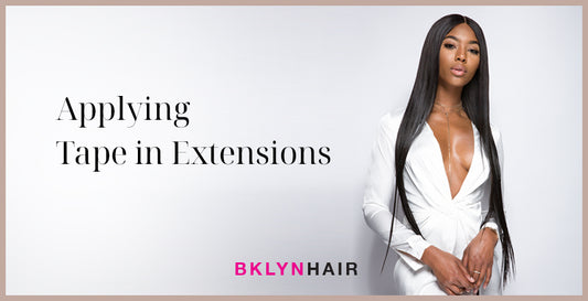 Applying Tape in Extensions