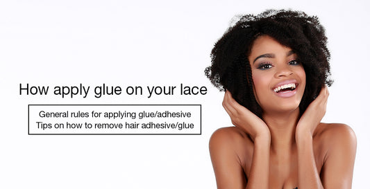 How apply glue on your lace (for beginners)?