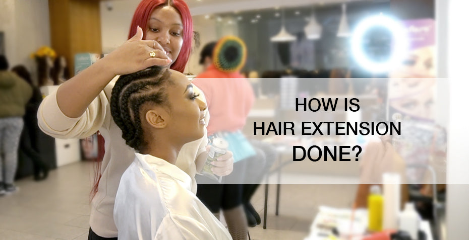 How is hair extension done?