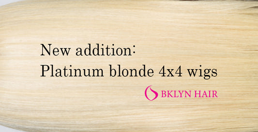 New addition: Platinum blonde 4x4 wigs