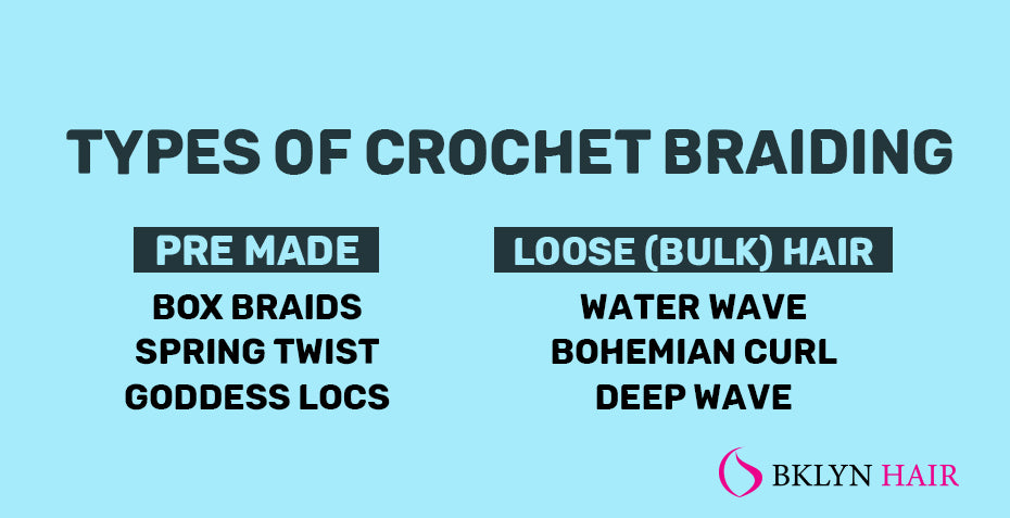 Types of crochet braiding