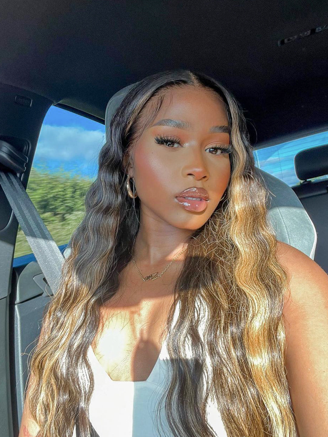 13x4 HD Lace Front Wig Deep Wave Sun Kissed