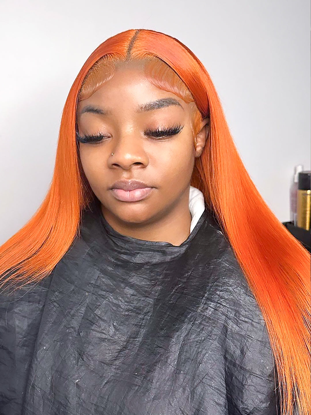 Ginger Silky Straight Color Pop Wig 13x4 HD Lace Front Cajun Spice