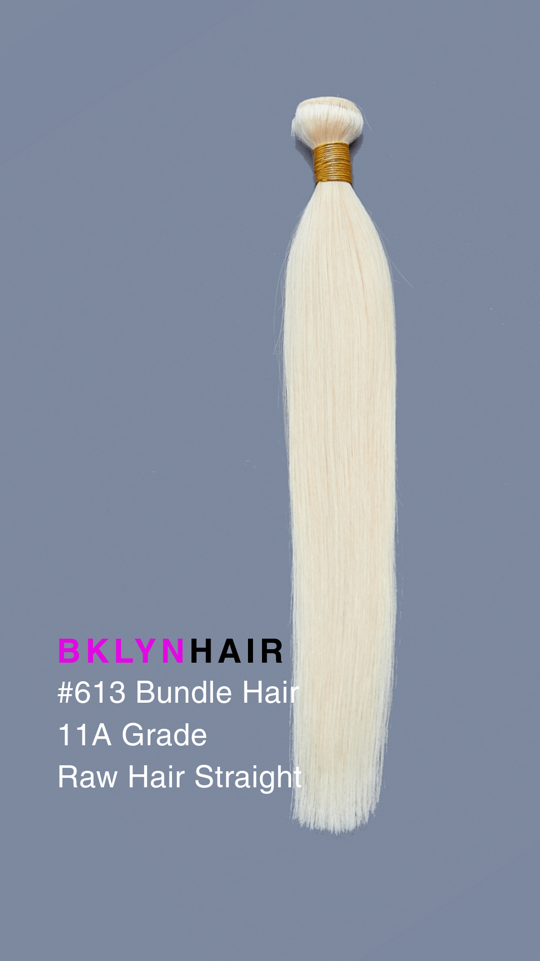 Brooklyn Hair 11A Raw Hair #613 Silky Straight Platinum Blonde Bundles – High-End Glow Series