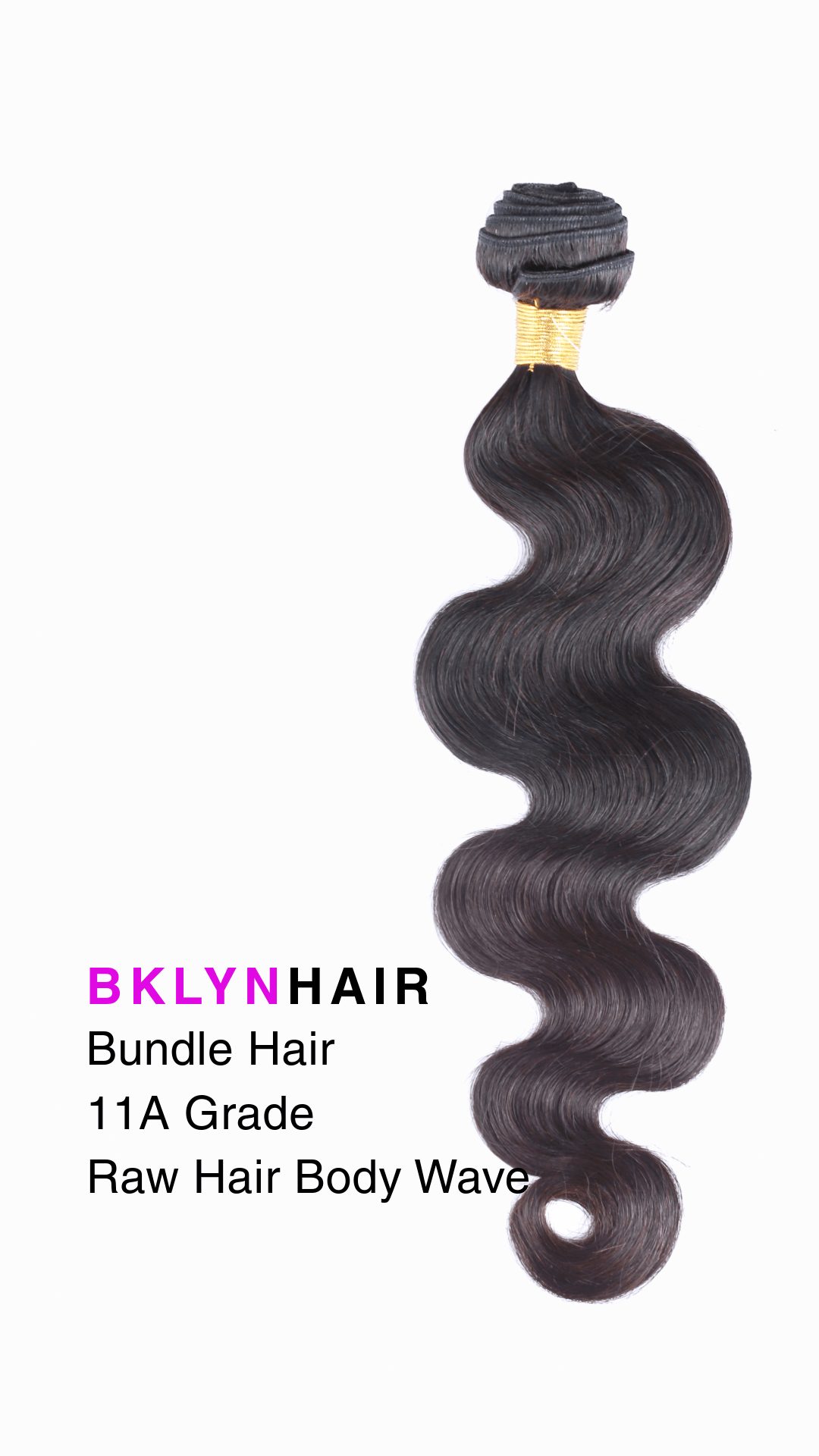 Brooklyn Hair 11A Raw Hair Body Wave Bundle – Natural Black 100% Unprocessed Human Hair