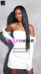 Brooklyn Hair 11A Raw Hair Silky Straight Bundle – Natural Black 100% Unprocessed Human Hair