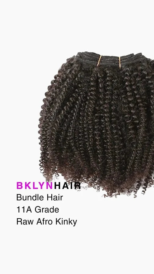 Brooklyn Hair 11A Raw Virgin Afro Kinky Bundle – Natural Black 100% Unprocessed Human Hair