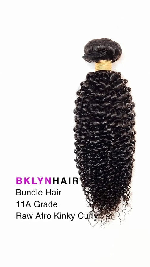Brooklyn Hair 11A Raw Virgin Afro Kinky Curly Bundle – Natural Black 100% Unprocessed Human Hair