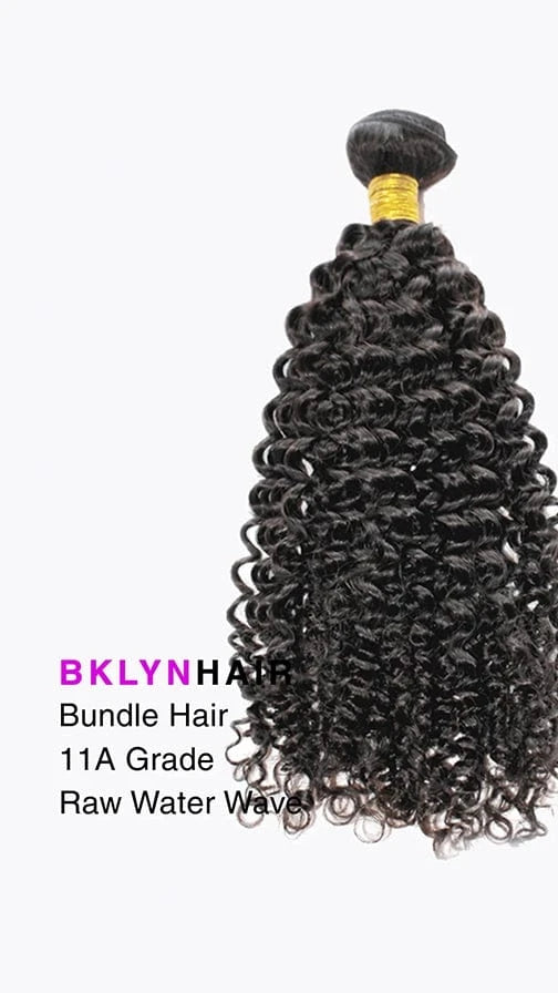 Brooklyn Hair 11A Raw Virgin Bohemian Jerry Curl Bundle – Natural Black Water Wave Style 100% Unprocessed Hair