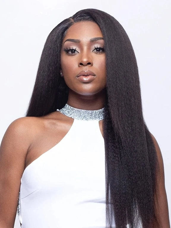 Brooklyn Hair 11A Raw Virgin Kinky Straight Bundle – Natural Black 100% Unprocessed Human Hair