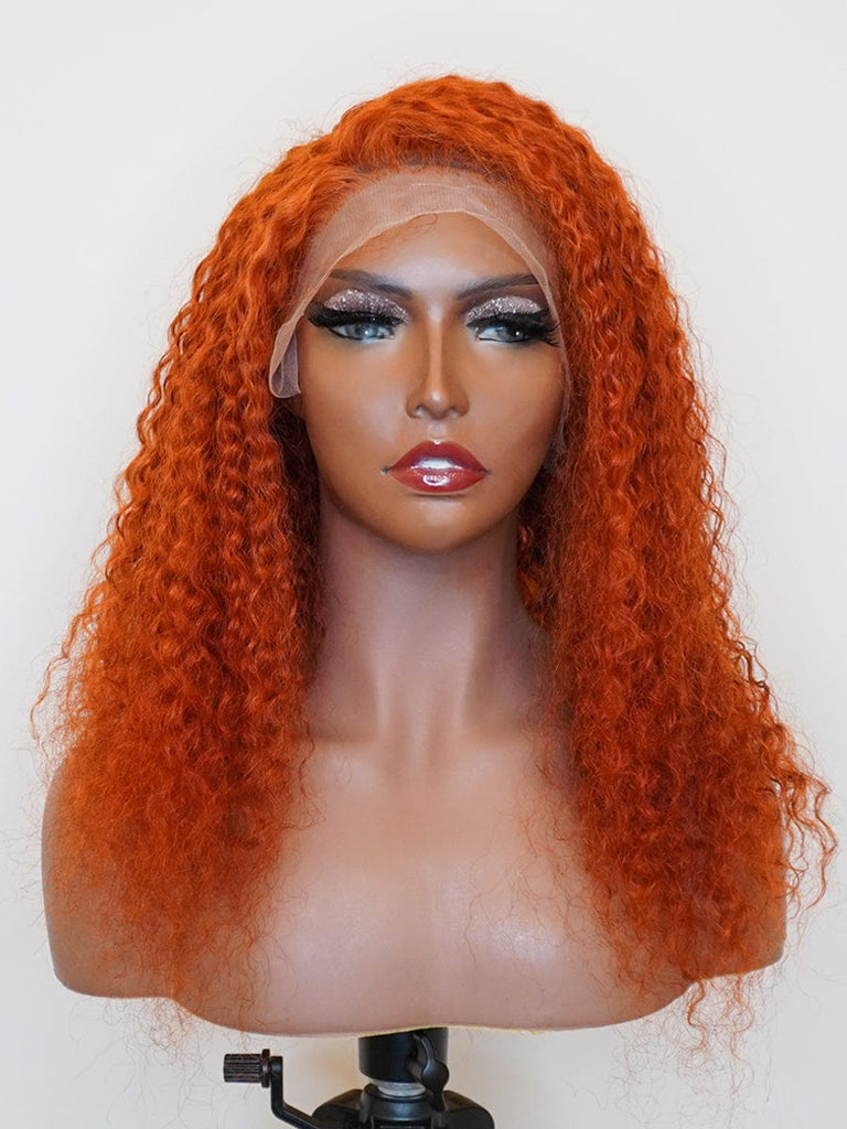 Brooklyn Hair 13x4 HD Lace Front Color-Pop Wig / Deep Wave Style Wig 16-18" 16-18" / Cajun Spice / 13x4 HD Lace