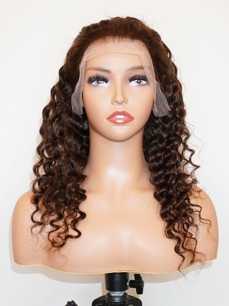 Brooklyn Hair 13x4 HD Lace Front Color-Pop Wig / Deep Wave Style Wig 16-18" 16-18" / Espresso / 13x4 HD Lace