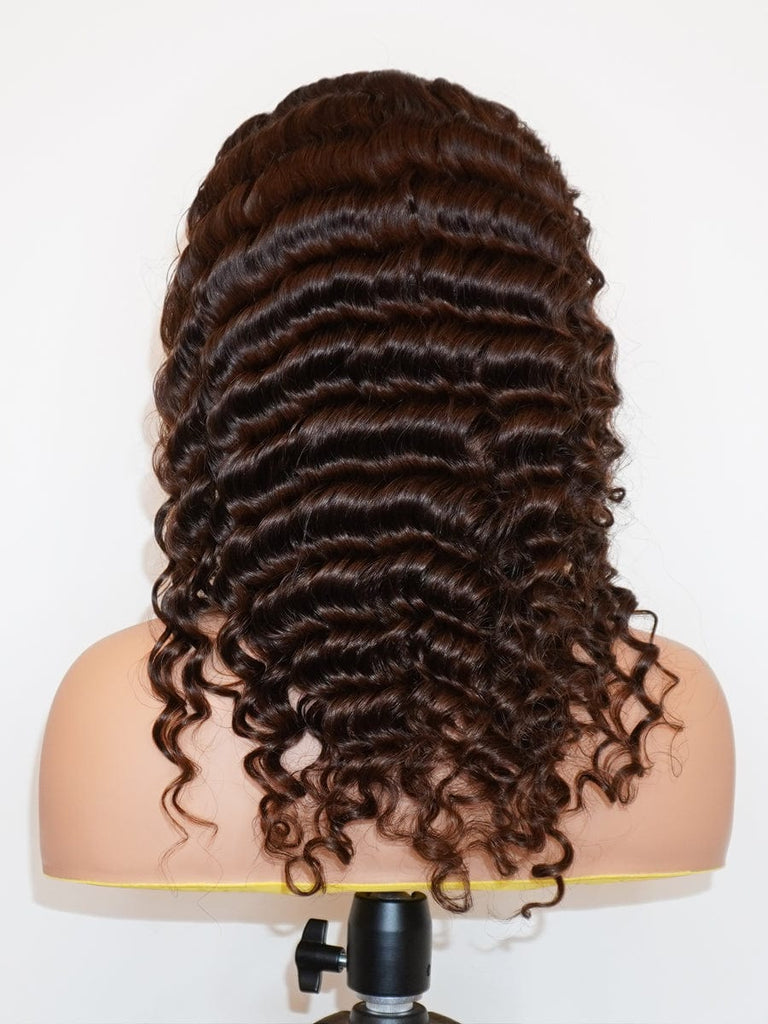 Brooklyn Hair 13x4 HD Lace Front Color-Pop Wig / Deep Wave Wig-Espresso 16-18" / Espresso / 13x4 HD Lace