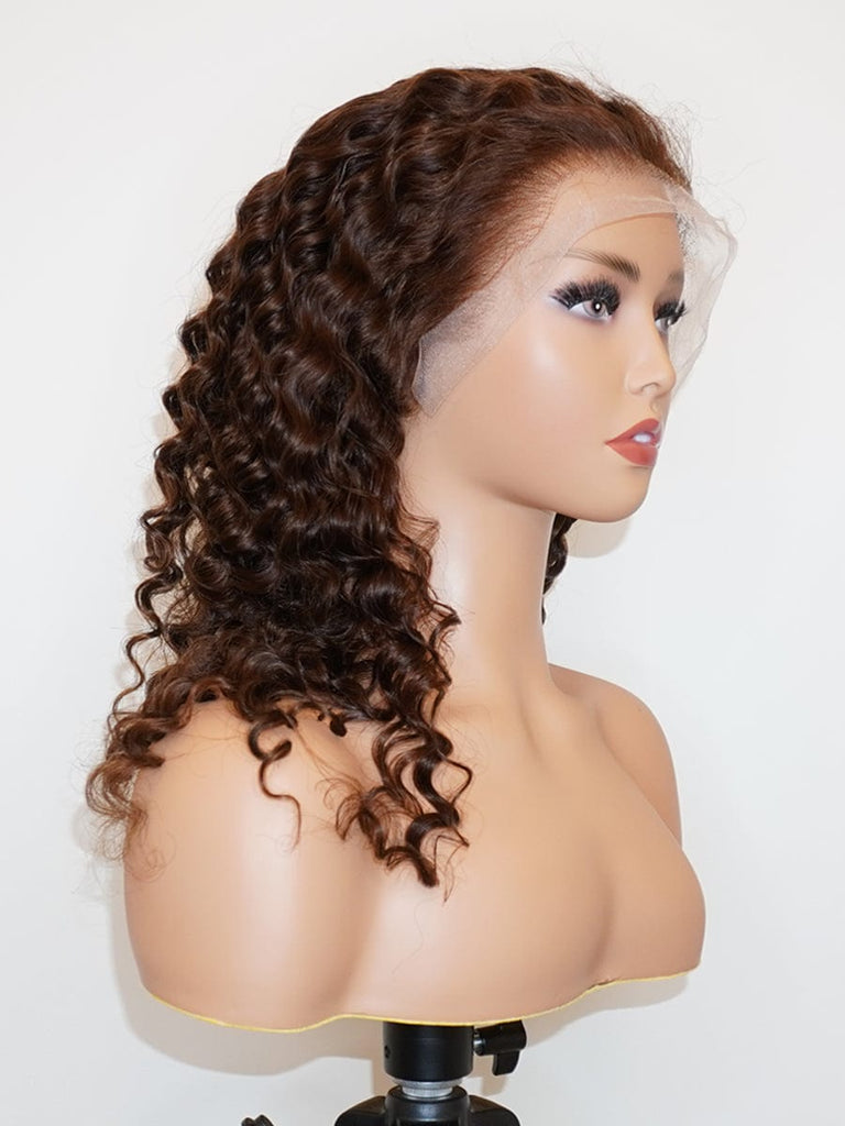 Brooklyn Hair 13x4 HD Lace Front Color-Pop Wig / Deep Wave Wig-Espresso 16-18" / Espresso / 13x4 HD Lace