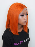 Brooklyn Hair 13x4  HD Lace Front Color-Pop Wig / Straight Bob Wig-Cajun Spice Bob Short / Cajun Spice / 13x4 HD Lace