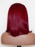 Brooklyn Hair 13x4  HD Lace Front Color-Pop Wig / Straight Bob Wig-Ruby Red Bob Short / Ruby Red / 13x4 HD Lace