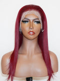 Brooklyn Hair 13x4  HD Lace Front Color-Pop Wig / Straight Style Wig 14-16" 14-16" / Ruby Red / 13x4 HD Lace