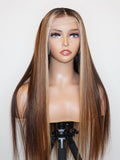 Brooklyn Hair 13x4  HD Lace Front Color-Pop Wig / Straight Style Wig 24-26" 24-26" / Sun-kissed / 13x4 HD Lace