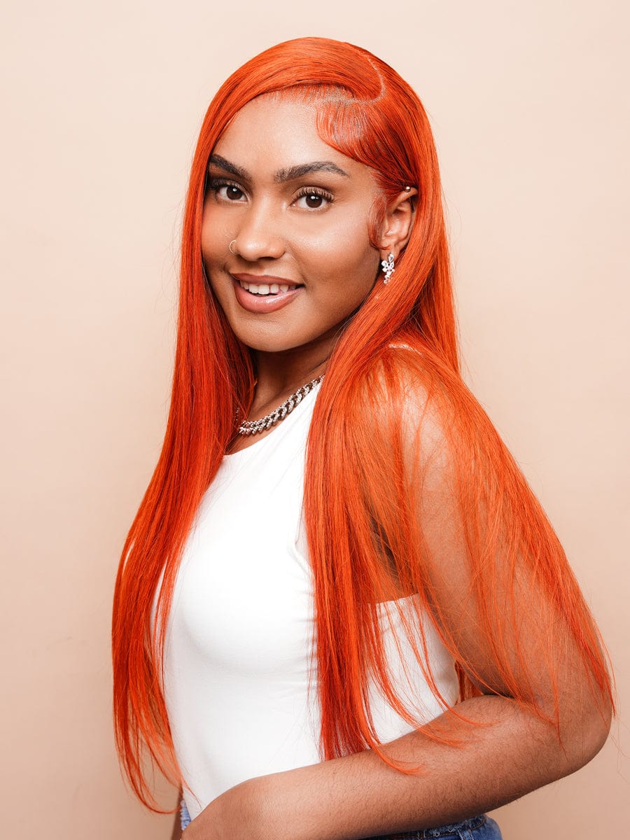 Brooklyn Hair 13x4  HD Lace Front Color-Pop Wig / Straight Wig-Cajun Spice