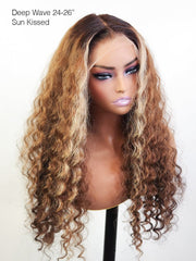 Brooklyn Hair 13x4 HD Lace Front Wig / Deep Wave Sun Kissed