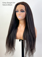 Brooklyn Hair 13x4 HD Lace Front Wig Kinky Straight