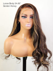 Brooklyn Hair 13x4 HD Lace Front Wig / Loose Body Wave Golden Honey 24-26" / Golden Honey / 13x4 HD Lace