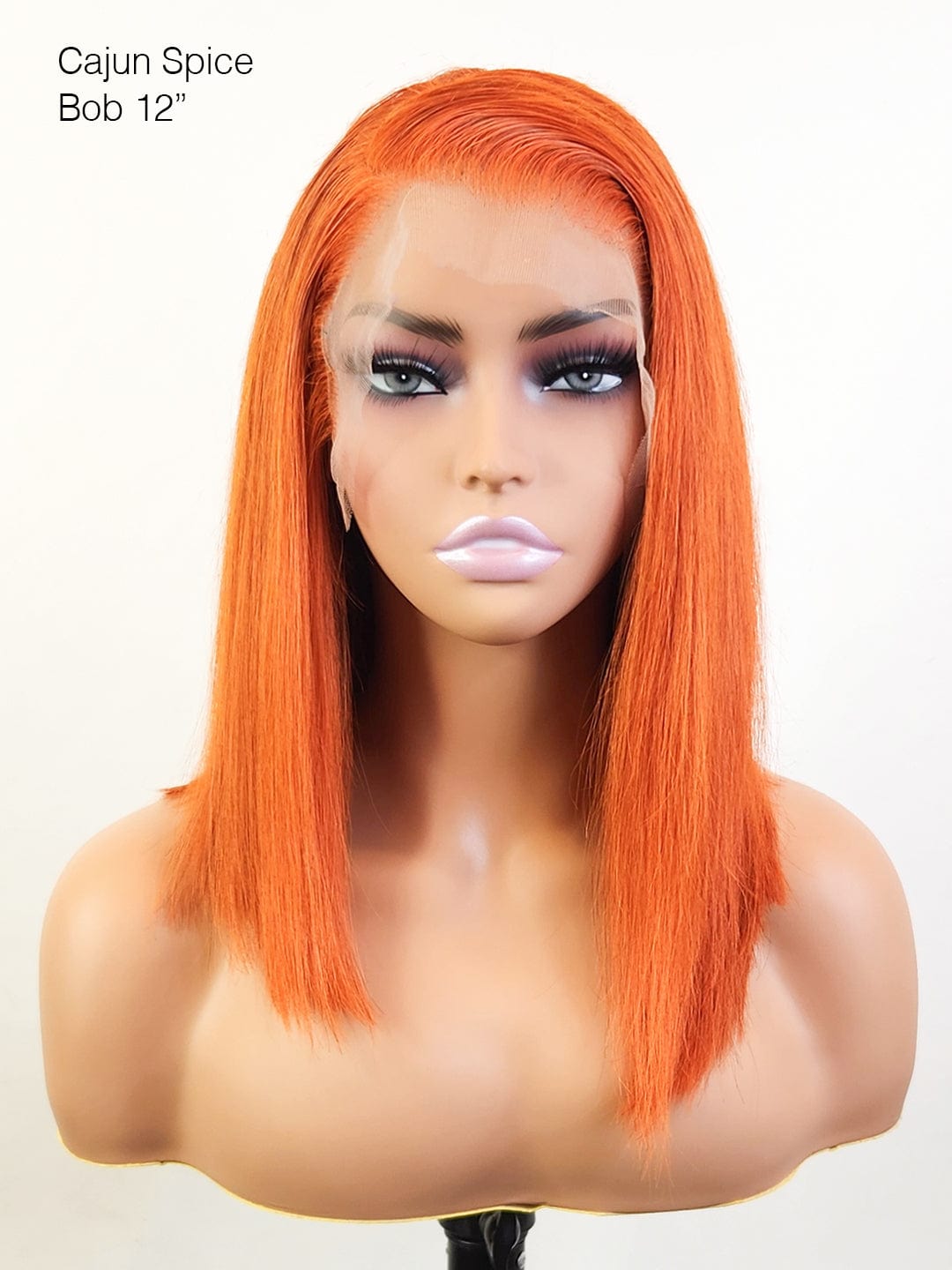 Brooklyn Hair 13x4 HD Lace Front Wig / Straight Bob Cajun Spice Bob Short / Cajun Spice / 13x4 HD Lace