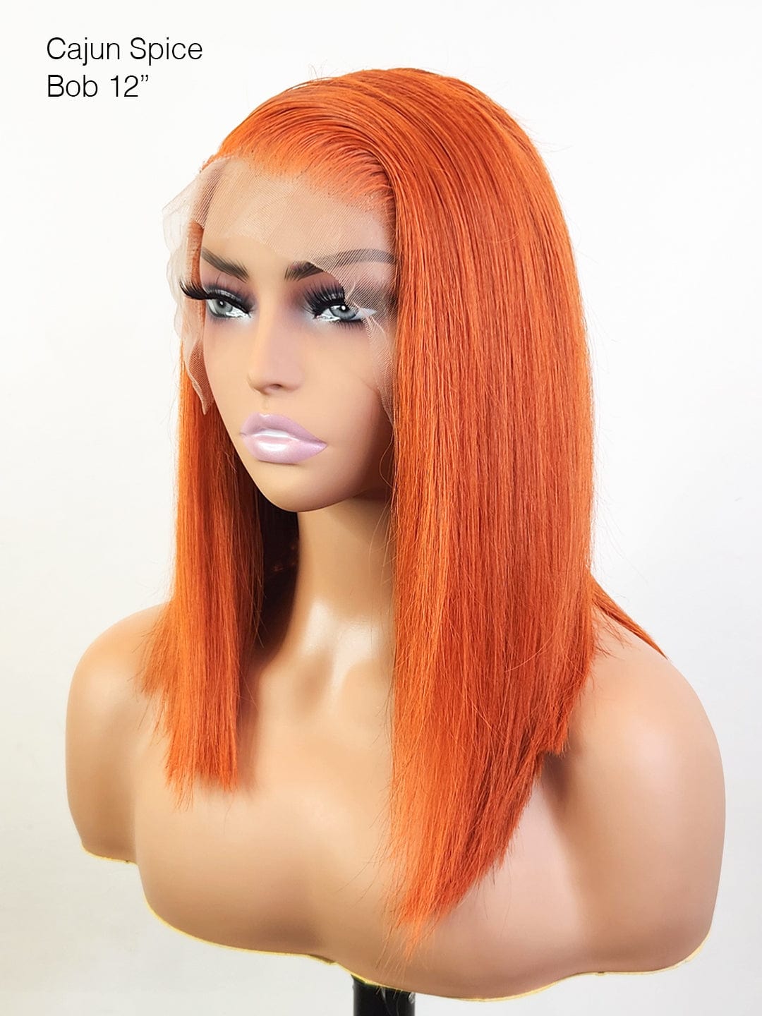 Brooklyn Hair 13x4 HD Lace Front Wig / Straight Bob Cajun Spice Bob Short / Cajun Spice / 13x4 HD Lace