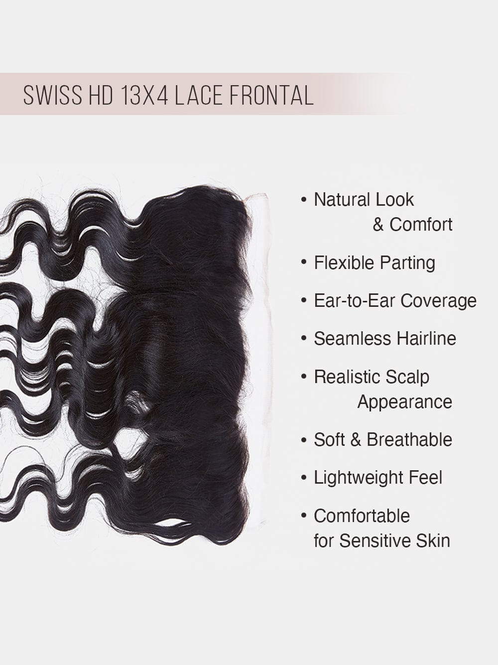 Brooklyn Hair 13x4 HD Lace Frontal – Body Wave True Swiss HD 100% Remy Human Hair