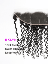 13x4 HD Lace Frontal – Caribbean Deep Wave True Swiss HD 100% Remy Human Hair