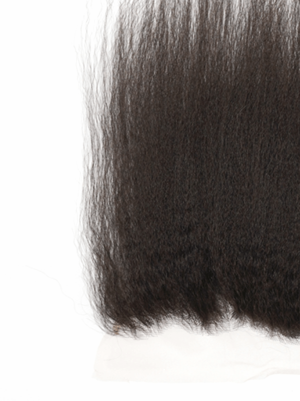 Brooklyn Hair 13x4 HD Lace Frontal – Kinky Straight True Swiss HD 100% Remy Human Hair Swiss HD Lace / 14 / Kinky Straight