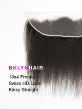 13x4 HD Lace Frontal – Kinky Straight True Swiss HD 100% Remy Human Hair