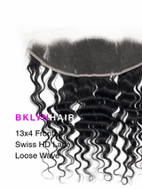 13x4 HD Lace Frontal – Loose Wave True Swiss HD 100% Remy Human Hair