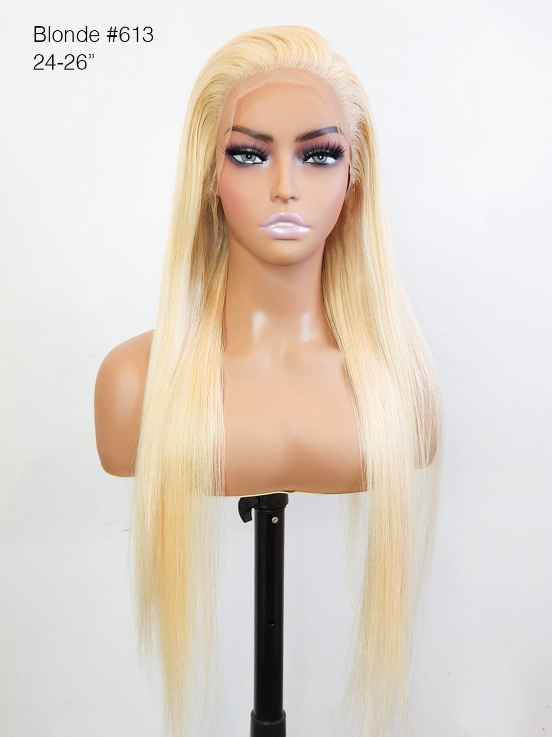 Brooklyn Hair 13x4 Swiss HD Lace Front Wig Platinum Blonde Straight 24" & 30"