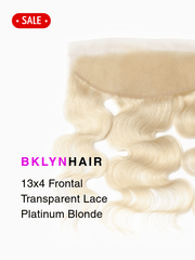 Brooklyn Hair 13x4 Transparent Lace Frontal – #613 Platinum Blonde Straight & Body Wave 20"&22"