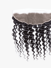 Brooklyn Hair 13x4 Transparent Lace Frontal – Loose Deep Wave Peruvian Virgin Hair Natural Black