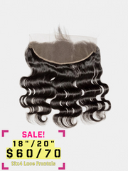 [Final Sale] Body Wave 13x4 Transparent Lace Frontal Natural Black from $35