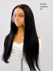 The BKLYN Exclusive: 13×5 HD Lace Frontal Glueless Wig – Straight 24″, 180% Density