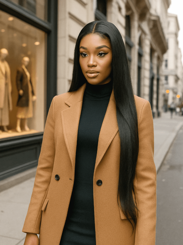 Brooklyn Hair 13x6 Raw Silky Straight Tiny Knots Wig Swiss HD Lace Frontal Pre-Plucked & Bleached