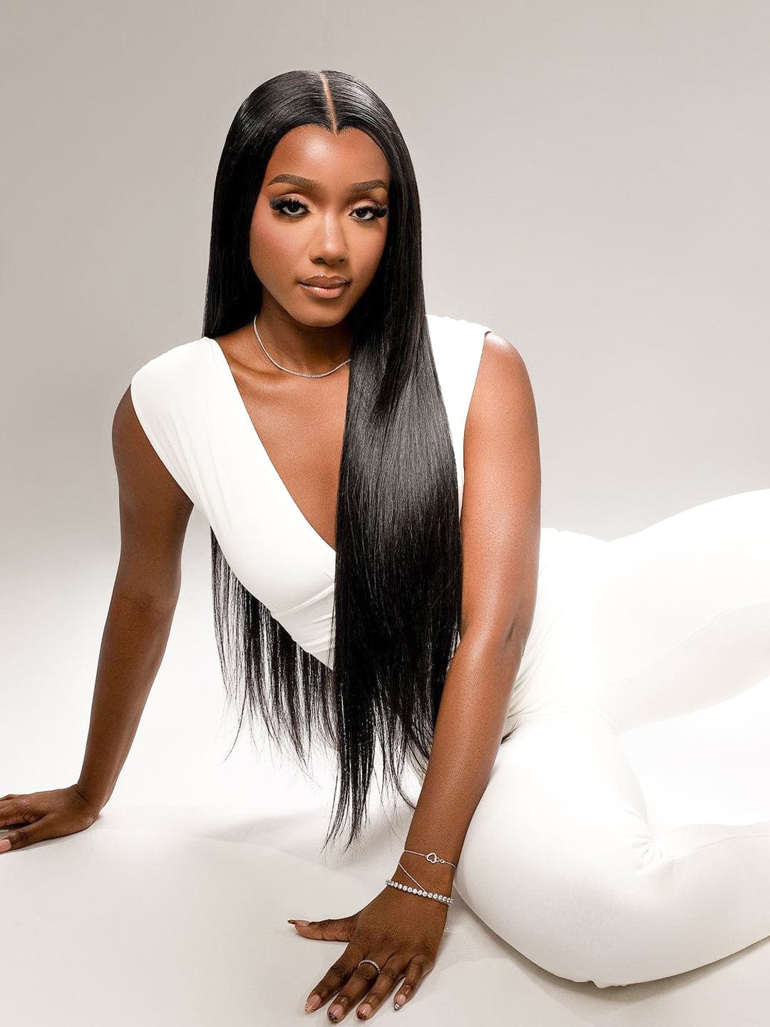 Brooklyn Hair 13x6 Raw Silky Straight Tiny Knots Wig Swiss HD Lace Frontal Pre-Plucked & Bleached