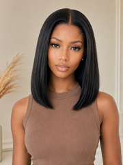 Huge Sale! 13x6 Lace Front Wig Silky Straight 100% Human Hair