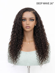 Raw Hair Tiny Knots All-Pre 6x6 HD Glueless Wig Deep Wave