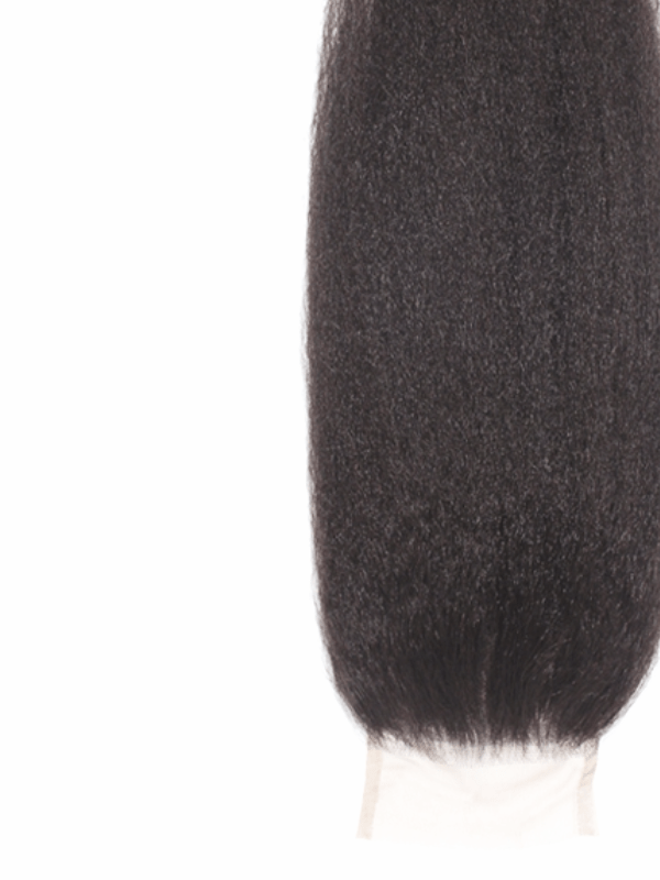 Brooklyn Hair 4x4 HD Lace Closure – Kinky Straight True Swiss HD 100% Remy Human Hair 14" / Natural Black / Swiss HD