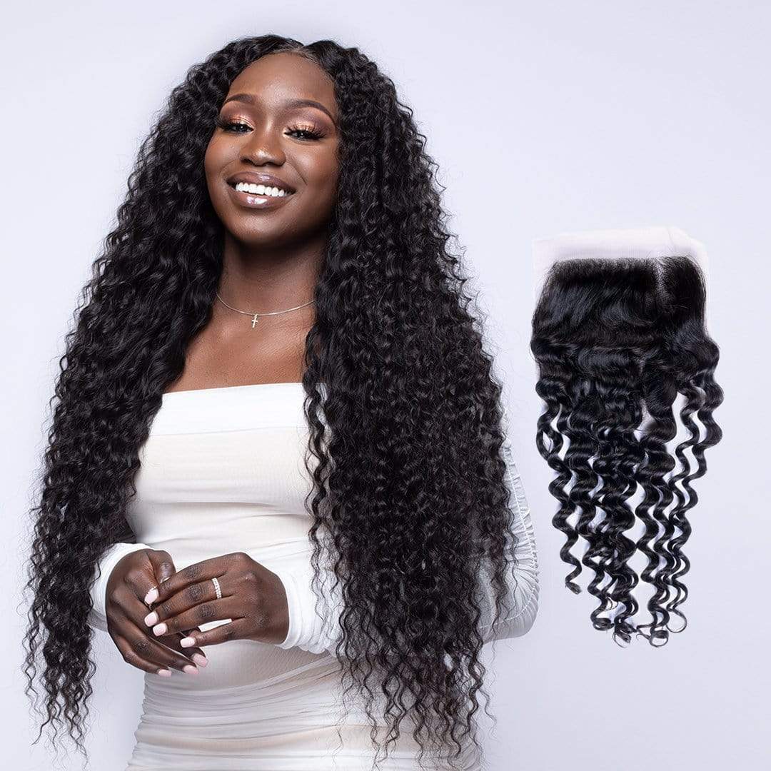 Brooklyn Hair 4x4 Lace Closure Peruvian Loose Deep Wave