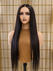 Silky Straight Glueless Wig 5x5 Swiss HD Lace Invisible Knots 180% Density