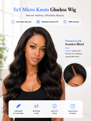 Black Edition Classic Loose Body Wave Wig 5x5 Swiss HD Lace Glueless Fit